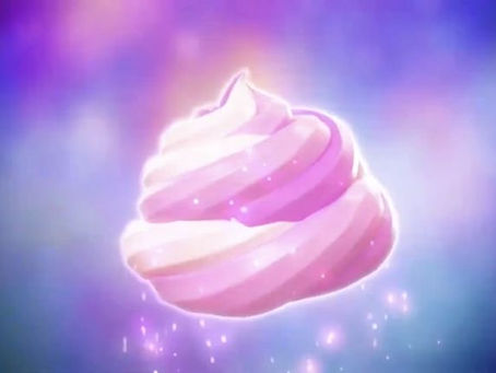 Dollop of cream: Gelatin