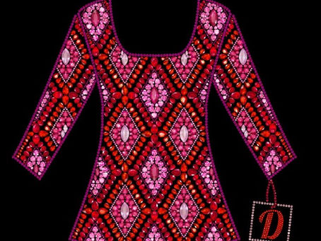 Pink and red top Dazzly