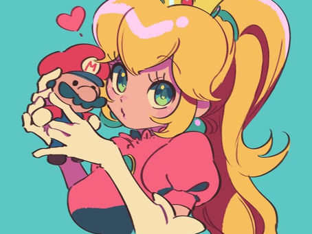 Peach and her mini Mario