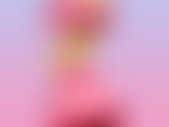 Peach glides in the sky