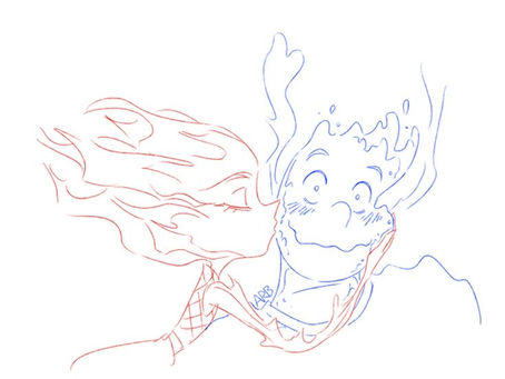 Sweet kiss, steamy heart