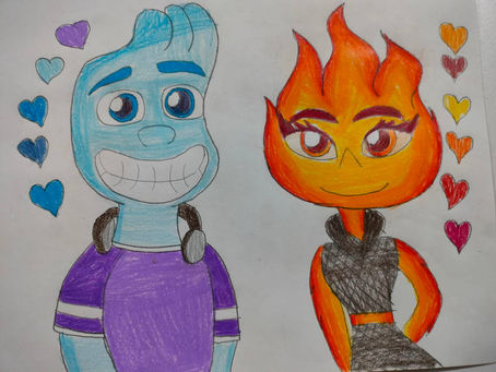 Watery and Fiery hues