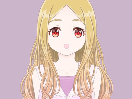 Blonde peach girl