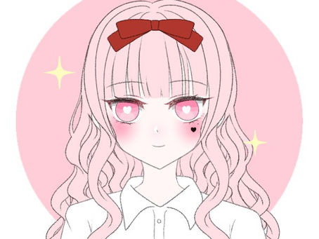 Glittery stars in pinkness