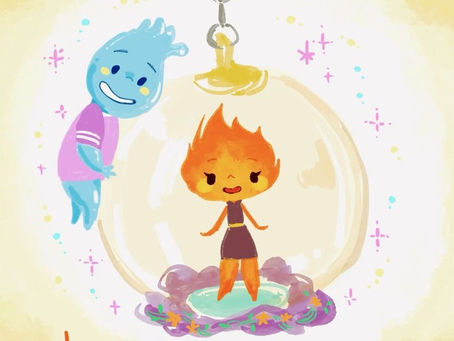 Elemental Sketchbook ornament (fanart style)