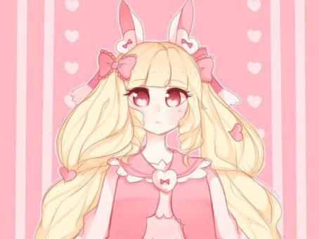 Blonde and pink Usagi-chan