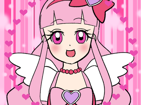 Pretty heart angel