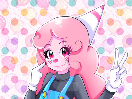 Cotton candy clown