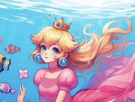 Underwater princess (2023 anime style)