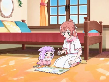 Mashiro works on her picture book