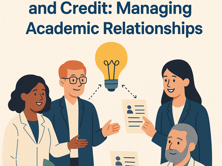 Collaborators, Co-Authors and Credit: Managing Academic Relationships