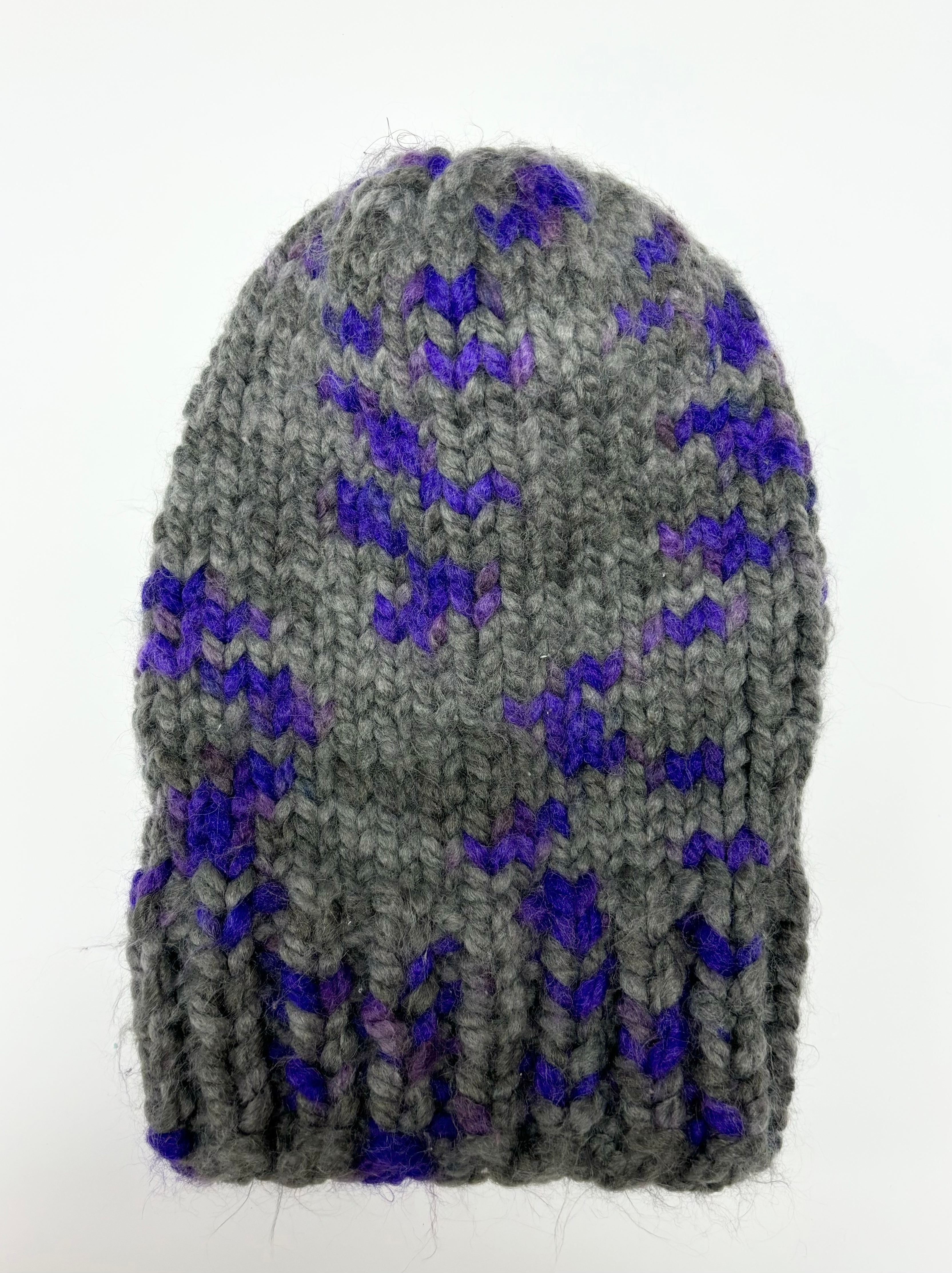 Gray & Purple Hat