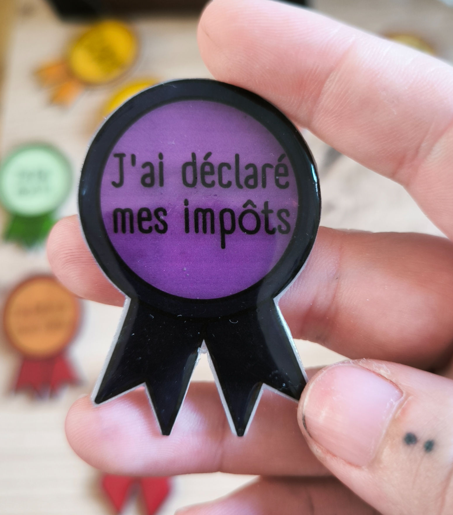 Médaille J'ai déclaré mes impôts