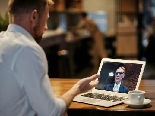 Entrepreneur talking to his Virtual Assistant