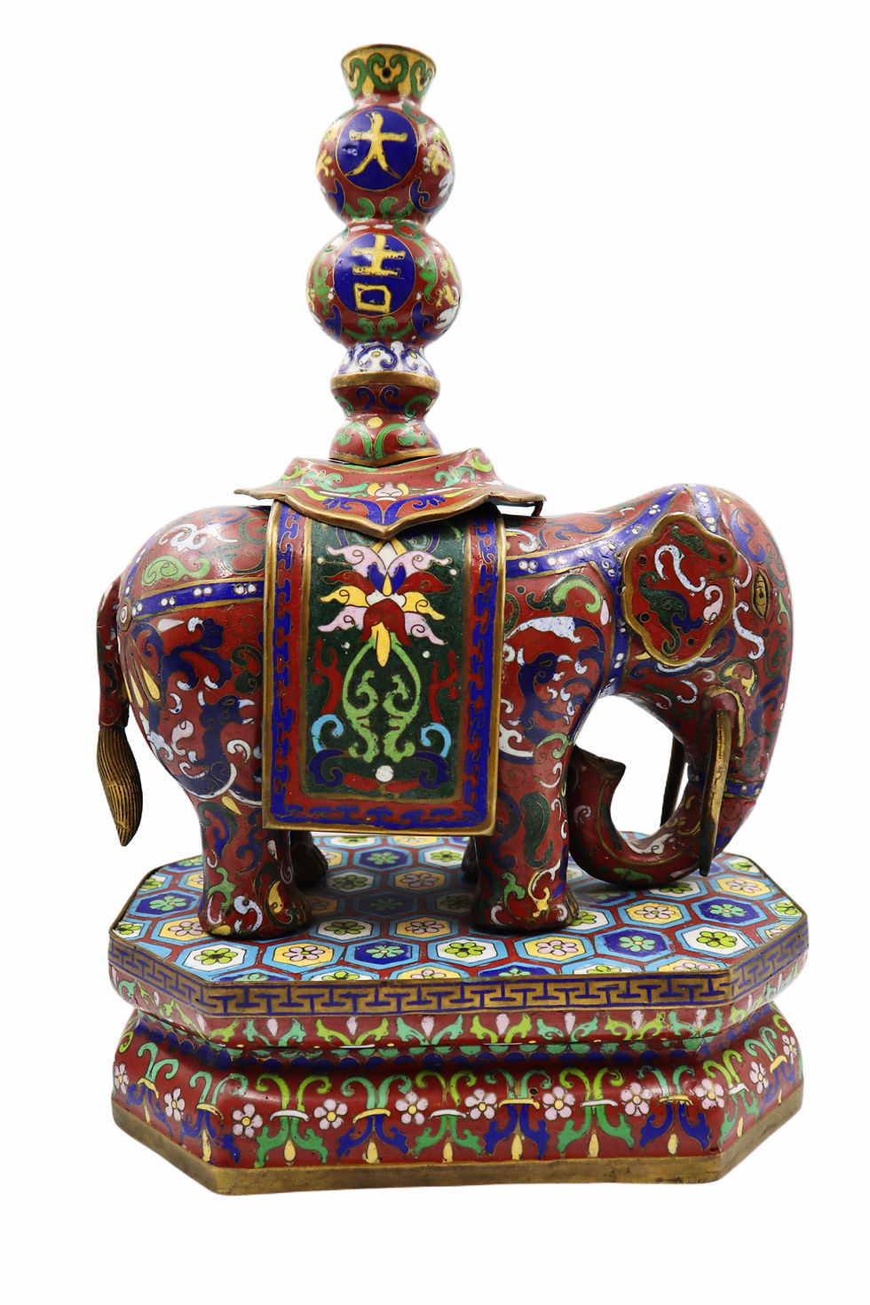 Cloisonne Enamel Elephant Qing Dynastyasian art asiatica asiatika