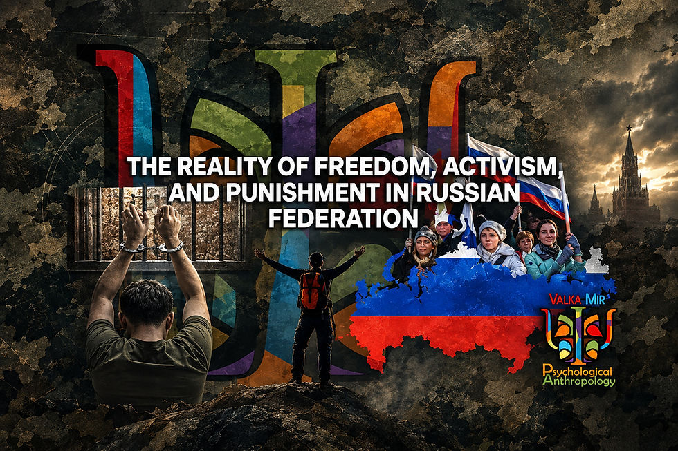 The Reality of Freedom, Activism, and Punishment in Russian Federation.