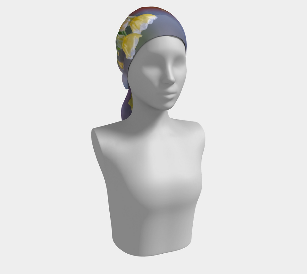 Miniature : Foulard en soie ¨Ma petite mésange