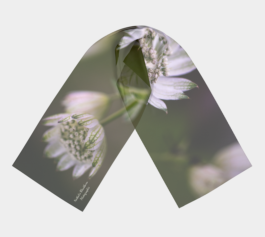 Foulard en soie ¨Petites blanches¨