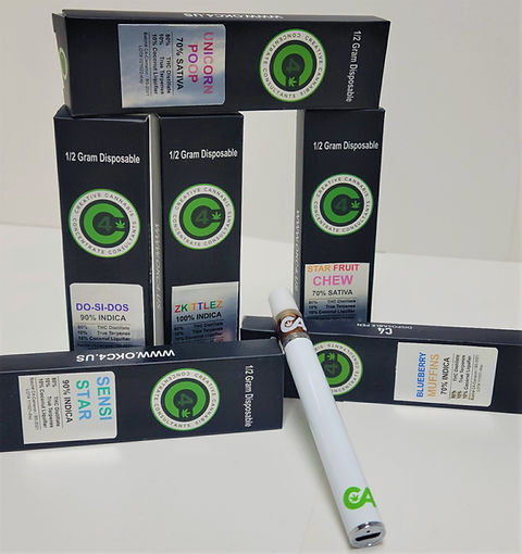 1/2 gram Disposable Vape Cart | OKC4 Cannabis 1/2 gram Disposable Vape Cart | OKC4 Cannabis