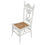 Thumbnail: White Eastlake Style Chair with Cane Seat
