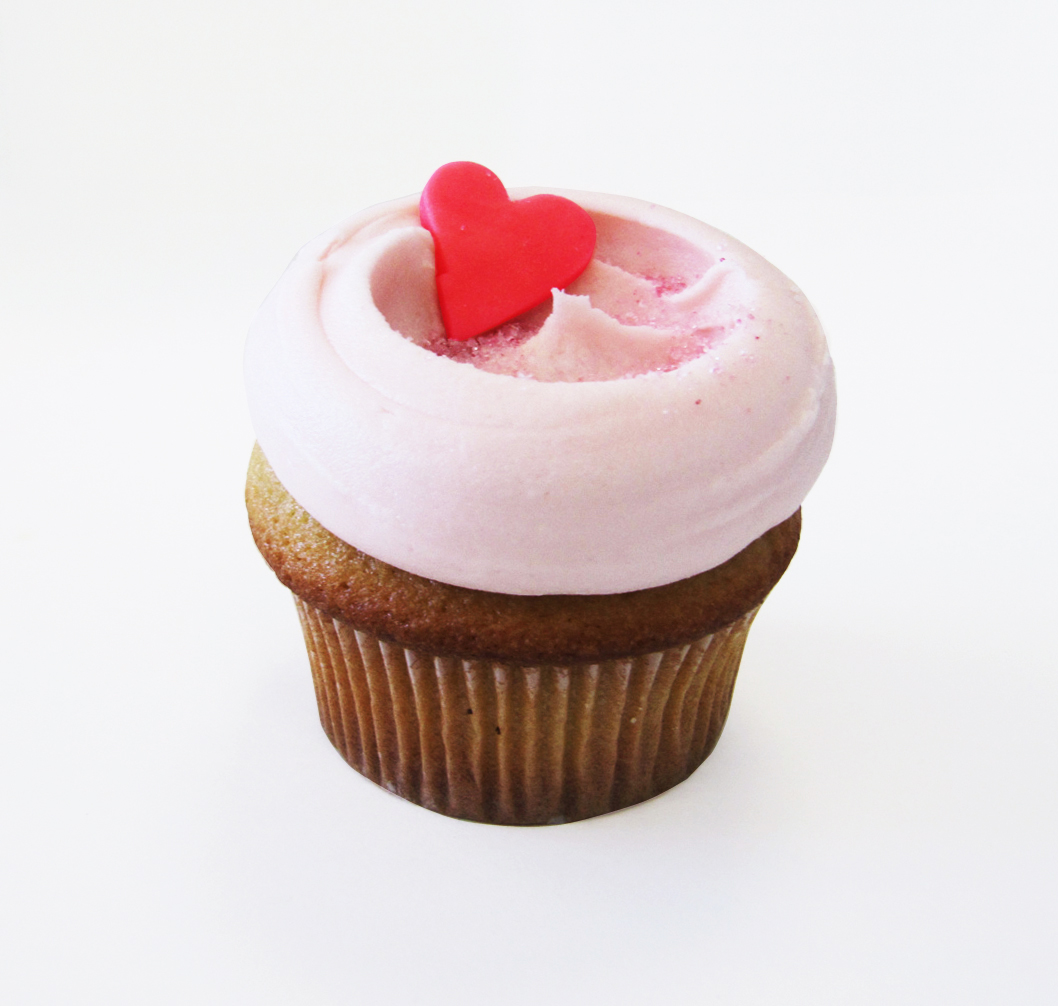 Cupcake with Pink Frosting