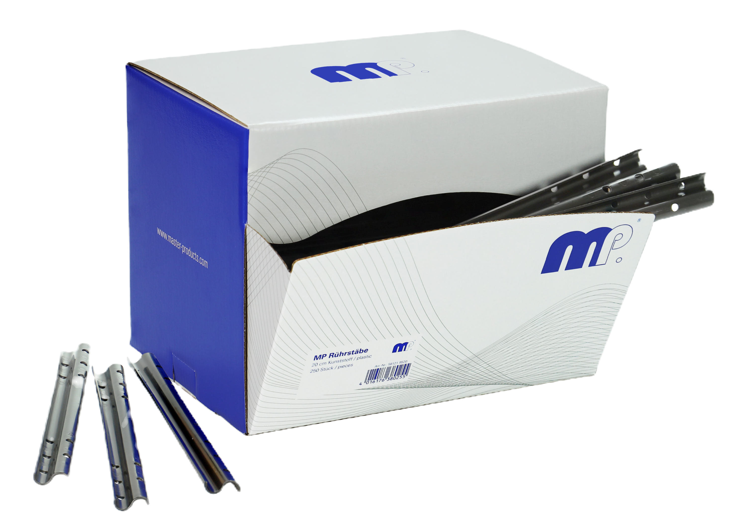 Carton bâton mélangeur plastique mipa 250 pièces
