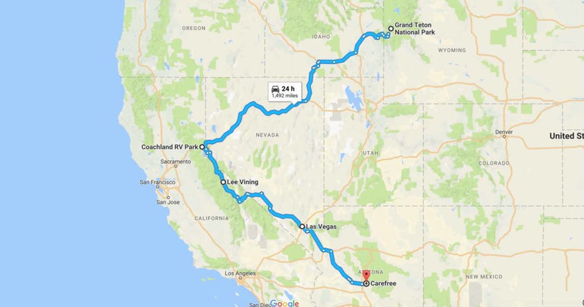 Tetons to home