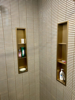 Curb-less Shower w/ Heated Floor