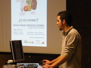 Acto en Zaragoza en favor de unos Comedores Universitarios Sostenibles