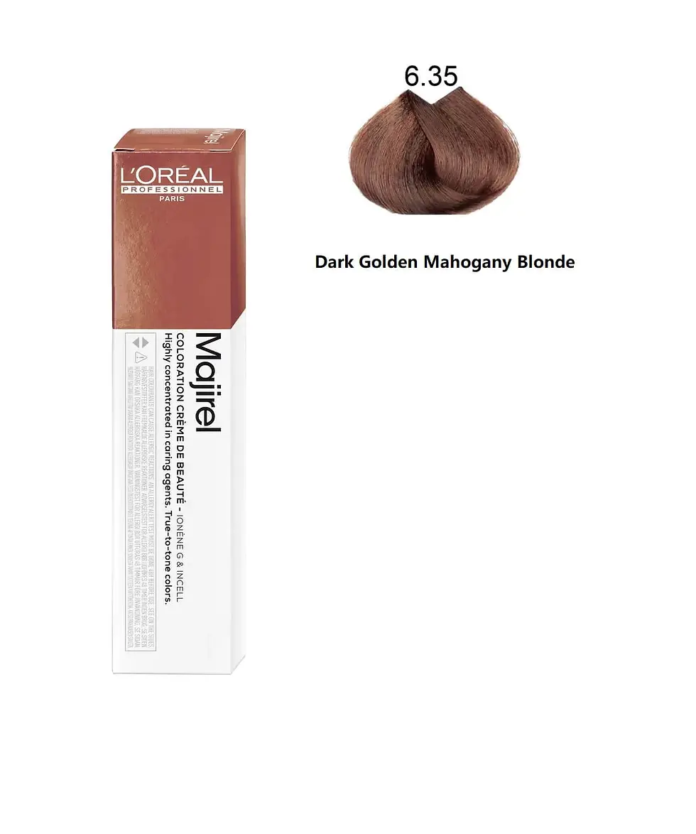 Thumbnail: L'Oreal Majirel 6.35 - 50 ml - Dark Golden Mahogany Blonde