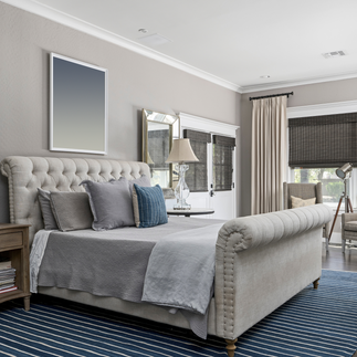 Traditional neutral beige sophisticated bedroom
