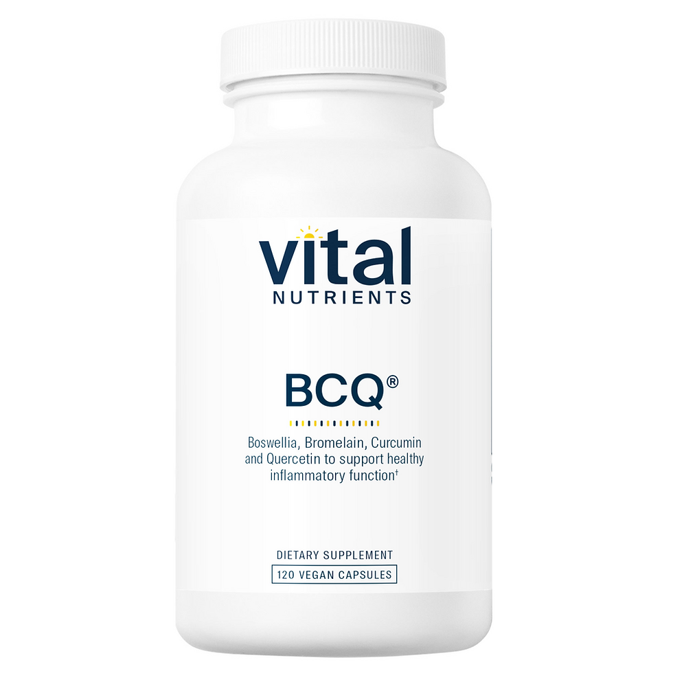 BCQ: Bromelain, Curcumin and Quercetin