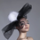 Thumbnail: Stella - Tulle Netted Fur Pompom Headpiece