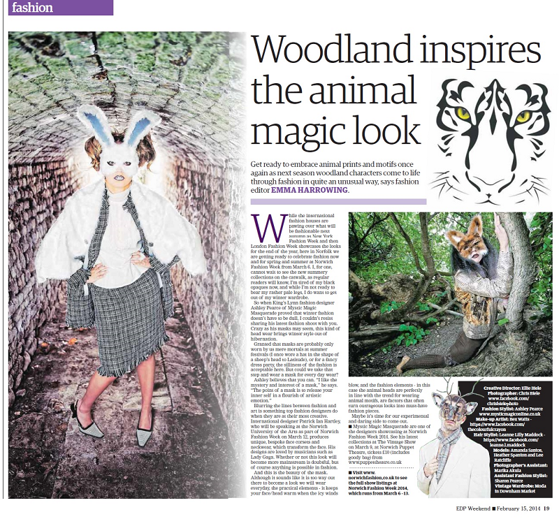 EDP Animal Masks, Feb 2014
