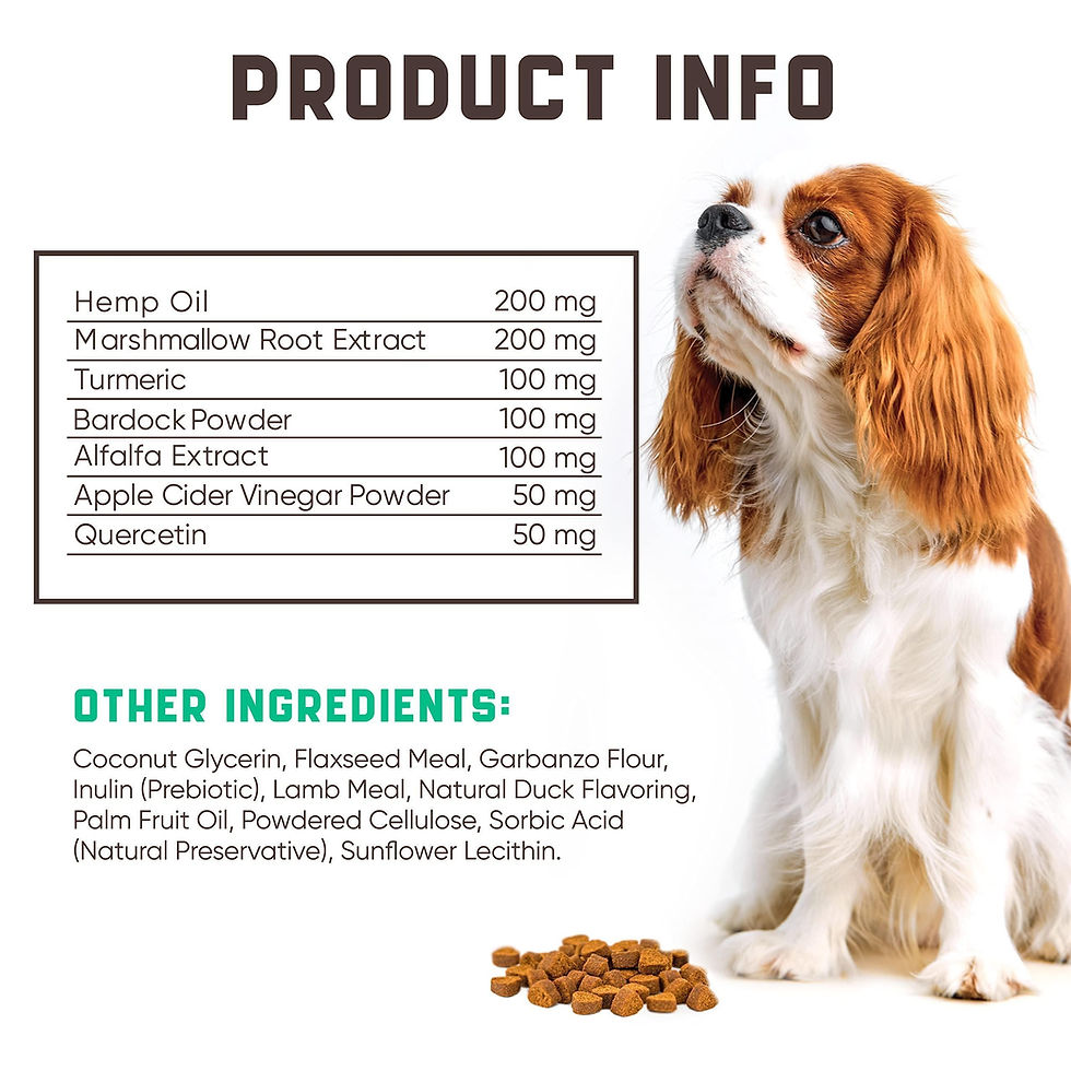 Thumbnail: Natural Dog Allergy Chews with Omega Probiotics Apple Cider Vinegar 180 Chews