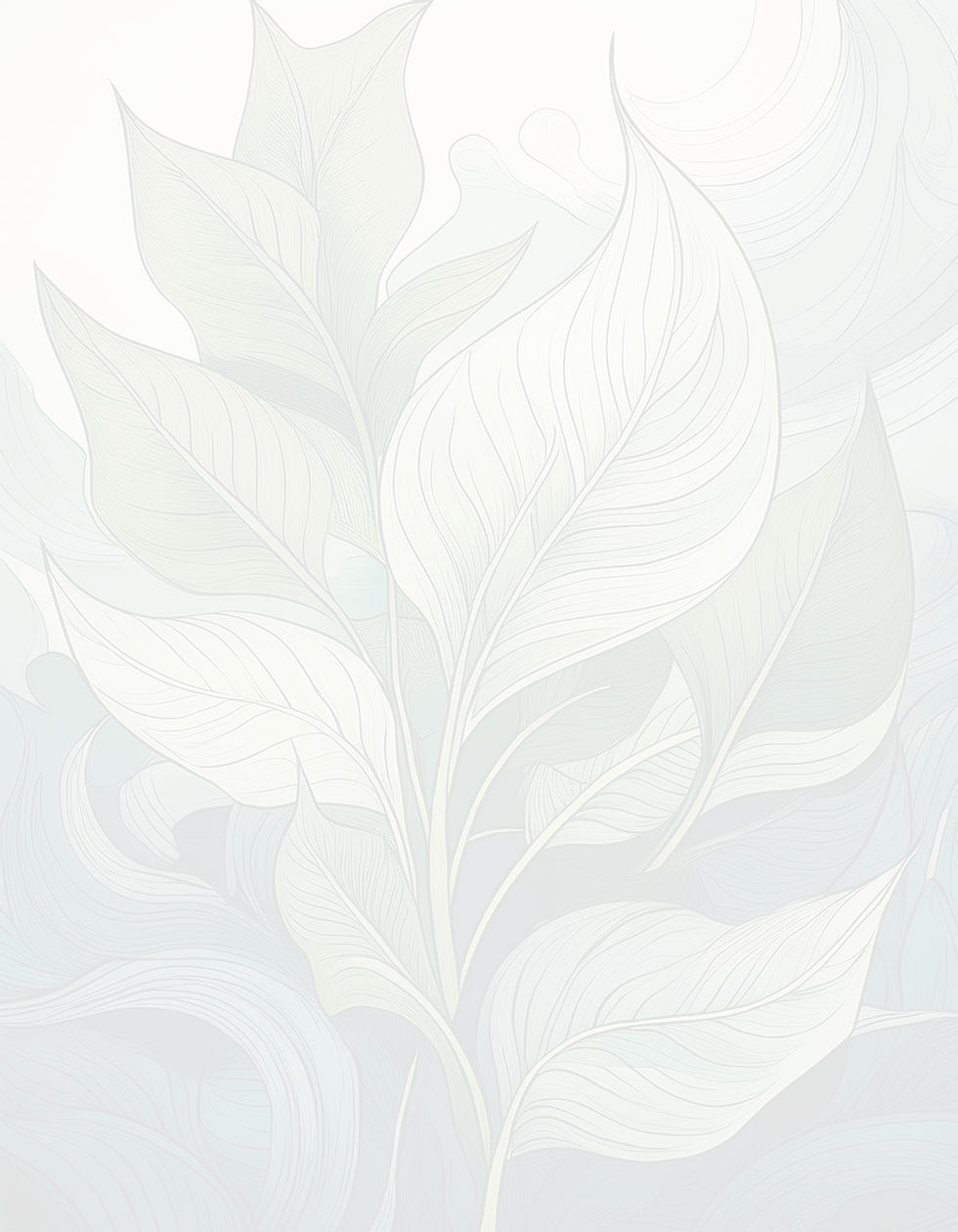 Firefly_-Abstract botanical illustration of landscaped garden, artistic leaf sketch, layer