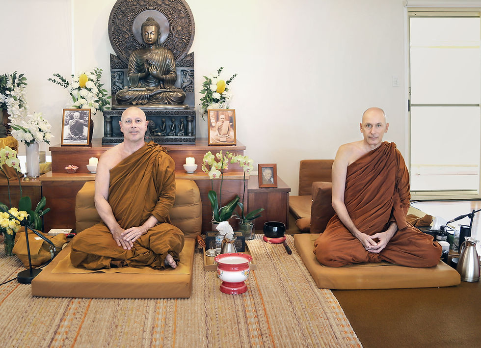 Ajahn Medhino visiting Dhammagiri April 2026