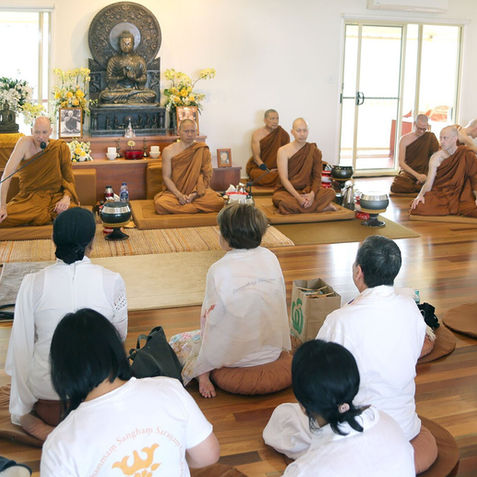 Buddhist Sunday Program Dhammagiri Dana Dhamma Talks Meditation