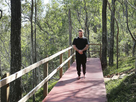 Retreat Guest Stay at Dhammagiri Walking Meditation