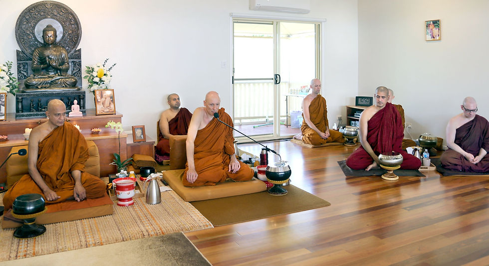 Ven Ariyananda Thero at Dhammagiri Forest Hermitage Brisbane, Australia