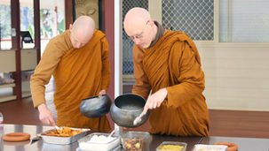 Buddhist Monks Almsround