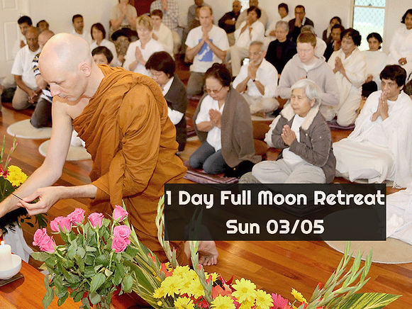 One Day Full Moon Retreat Dhammagiri Buddhist Monastery Brisbane
