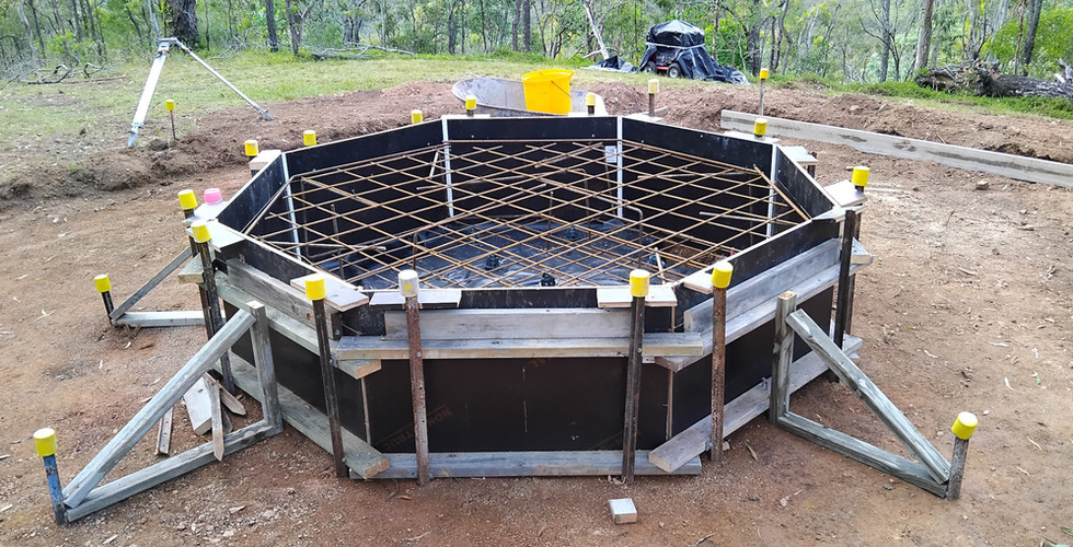 Plinth for Chedi Stupa at Buddhist Forest Monastery