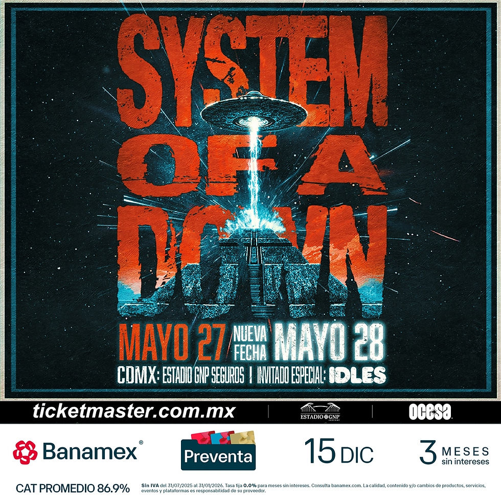 system-of-a-down-estadio-gnp-seguros-mayo-2026