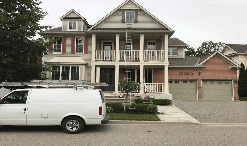 painted exterior home