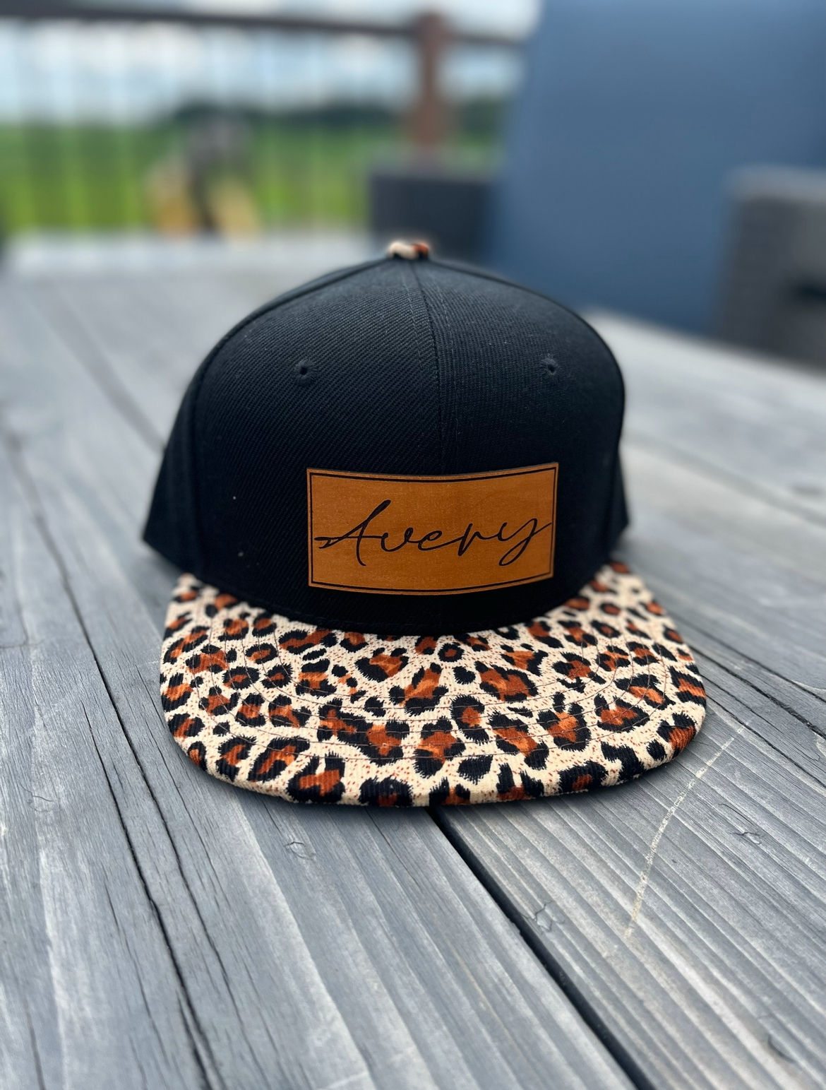 Infant Black/Leopard Snapback