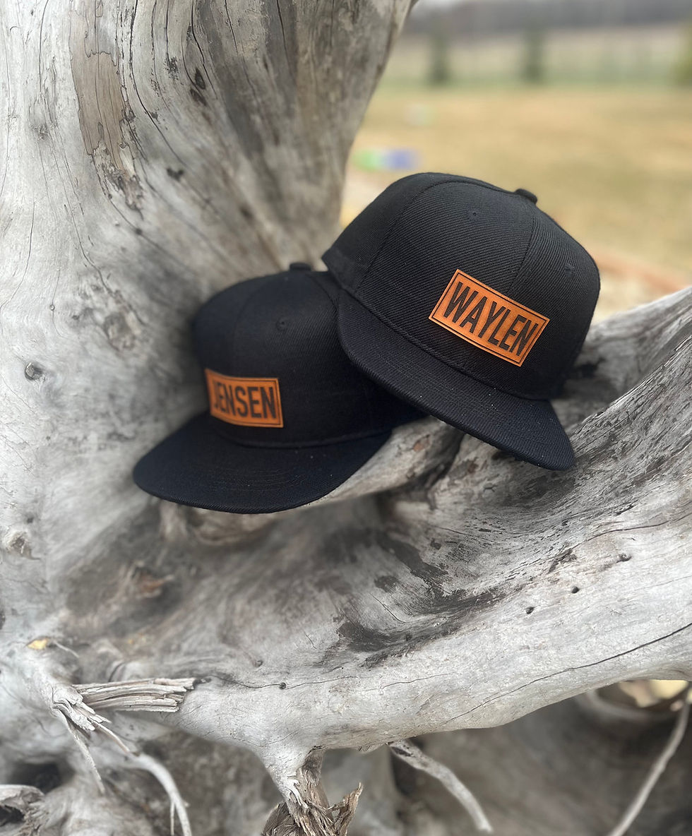 Youth Black Flat Brim