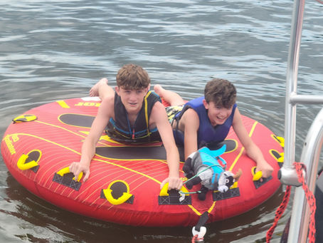 Tubing on the Lake of the Ozarks