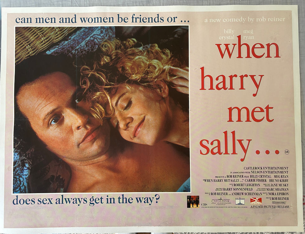 When Harry Met Sally RARE original 1989 UK quad film poster