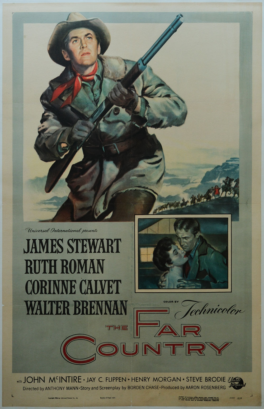 The Far Country original 1954 James Stewart western poster